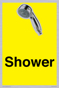 Shower Dementia Friendly Yellow 